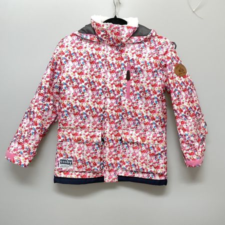  Cosby 花柄 スキーウェア上下セット 140cm  ピンク×ネイビー