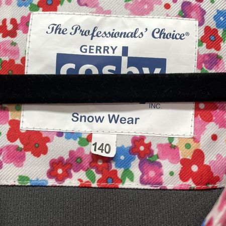  Cosby 花柄 スキーウェア上下セット 140cm  ピンク×ネイビー