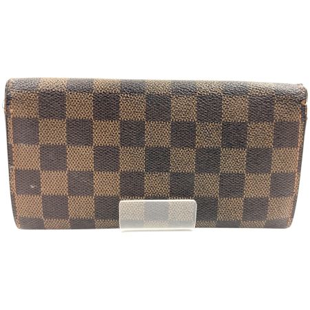  LOUIS VUITTON ルイヴィトン ダミエ ポルトフォイユ サラ 二つ折り長財布  N61734 ブラウン