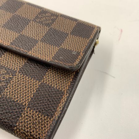  LOUIS VUITTON ルイヴィトン ダミエ ポルトフォイユ サラ 二つ折り長財布  N61734 ブラウン