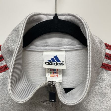  adidas アディダス メンズ 万国旗タグ ジャージ 上下セットアップ サイズO グレー