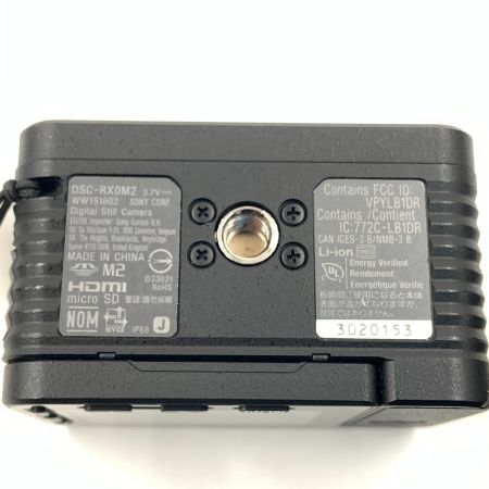  SONY ソニー コンパクトデジタルカメラ Cyber-shot サイバーショット RX0II DSC-RX0M2 ブラック