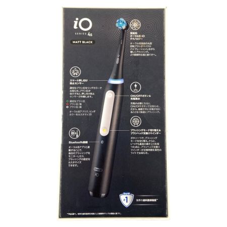   Oral-B オーラルB iO4 S マットブラック E 電動 歯ブラシ iOG4.1B6.0 BK ブラック