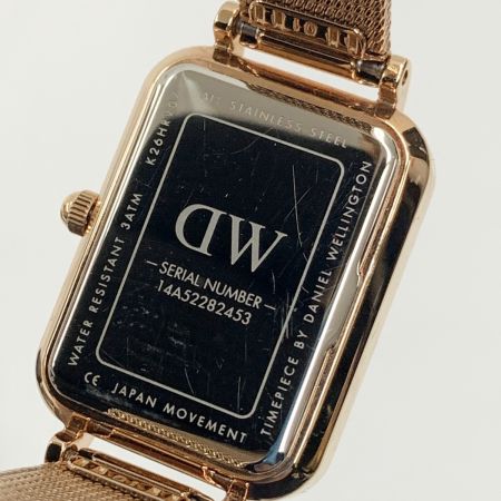  Daniel Wellington ダニエル・ウェリントン QUADRO PRESSED MELROSE PEARL  腕時計 ゴールド x ピンク