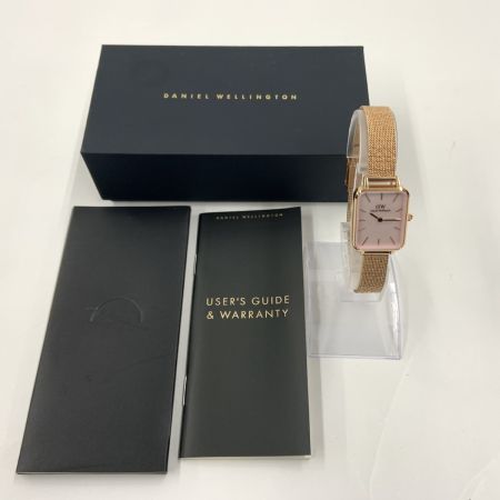  Daniel Wellington ダニエル・ウェリントン QUADRO PRESSED MELROSE PEARL  腕時計 ゴールド x ピンク