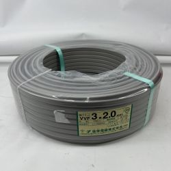 〇〇 弥栄電線  電材 VVFケーブル 3芯 3× 2.0  100m 未開封品 2024年8月 Nランク