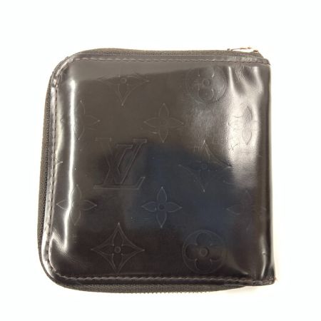  LOUIS VUITTON ルイヴィトン モノグラム グラセ ポルト ビェ モネ ジップ 二つ折り財布 ダークブラウン M66510 ブラック