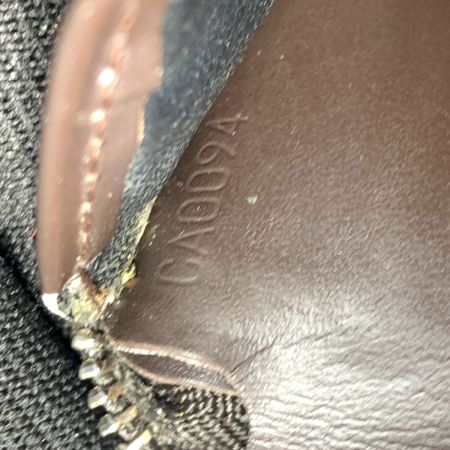  LOUIS VUITTON ルイヴィトン モノグラム グラセ ポルト ビェ モネ ジップ 二つ折り財布 ダークブラウン M66510 ブラック