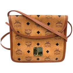 〇〇 MCM エムシーエム 2way ショルダーバッグ クラッチバッグ  ブラウン Bランク