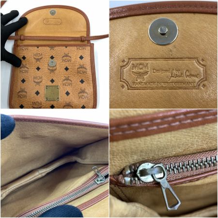  MCM エムシーエム 2way ショルダーバッグ クラッチバッグ  ブラウン