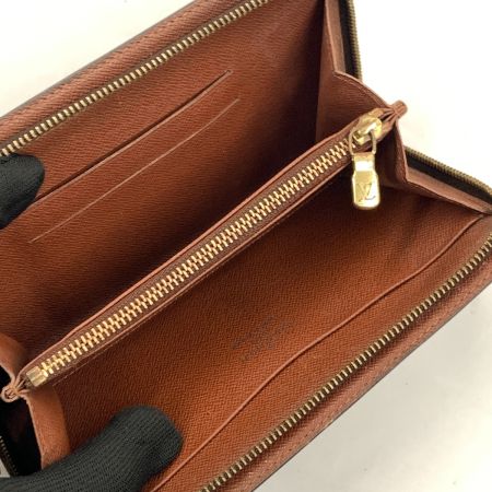  LOUIS VUITTON ルイヴィトン モノグラム ポルトモネ ジップ  ラウンドファスナー長財布  M61727 ブラウン