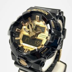 〇〇 CASIO カシオ Gショック メンズ クォーツ 腕時計 GA-710GB-1AJF ブラック x ゴールド Cランク