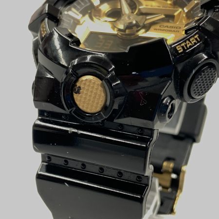  CASIO カシオ Gショック メンズ クォーツ 腕時計 GA-710GB-1AJF ブラック x ゴールド
