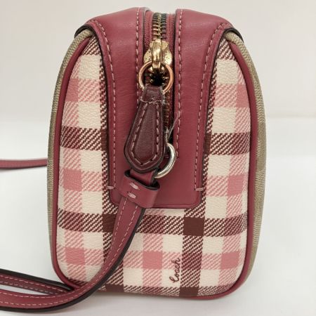  COACH コーチ ショルダーバッグ シグネチャー  F76630 ピンク×ベージュ