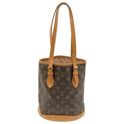 〇〇 LOUIS VUITTON ルイヴィトン モノグラム バケットPM ショルダーバッグ M42238 ブラウン 現状渡し ジャンク品 Dランク