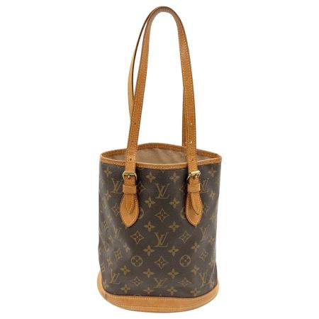  LOUIS VUITTON ルイヴィトン モノグラム バケットPM ショルダーバッグ M42238 ブラウン 現状渡し ジャンク品