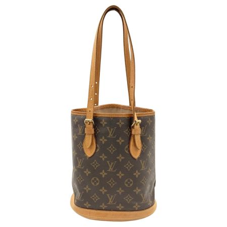  LOUIS VUITTON ルイヴィトン モノグラム バケットPM ショルダーバッグ M42238 ブラウン 現状渡し ジャンク品