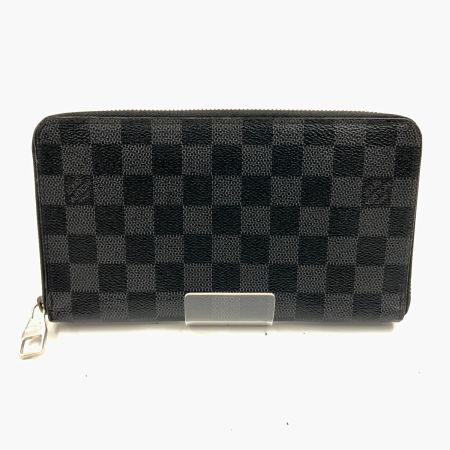  LOUIS VUITTON ルイヴィトン ダミエ グラフィット ジッピー オーガナイザー ラウンドファスナー長財布 N63077 ブラック