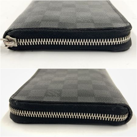  LOUIS VUITTON ルイヴィトン ダミエ グラフィット ジッピー オーガナイザー ラウンドファスナー長財布 N63077 ブラック