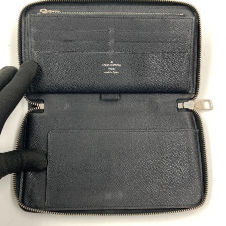  LOUIS VUITTON ルイヴィトン ダミエ グラフィット ジッピー オーガナイザー ラウンドファスナー長財布 N63077 ブラック