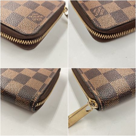  LOUIS VUITTON ルイヴィトン ダミエ ジッピーウォレット ラウンドファスナー長財布 N60015 ブラウン