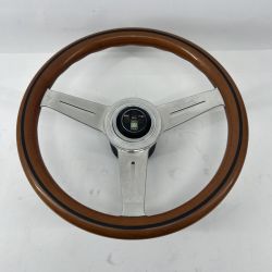 〇〇 NARDI ナルディ ステアリングホイール ウッド クルーズコントロール付きホーンボタン TORINO ジャンク品 現状渡し Dランク