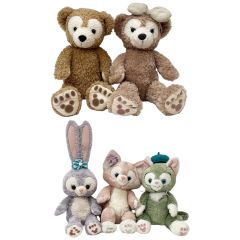   ディズニーシーDisneySEA ダッフィーフレンズ リーナ・ベル ステラ・ルー等 ぬいぐるみ5体 Aランク
