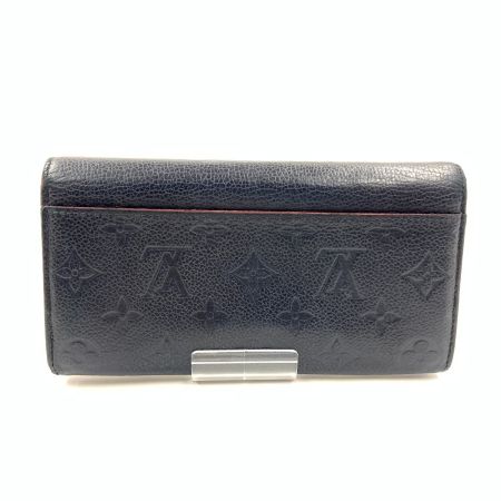  LOUIS VUITTON ルイヴィトン モノグラム アンプラント ポルトフォイユ サラ 二つ折り長財布  M62125 ネイビー