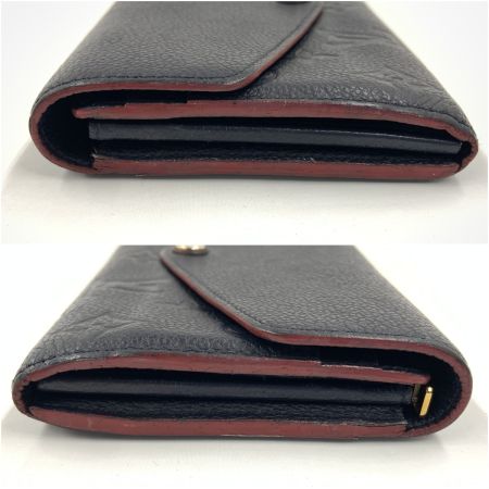  LOUIS VUITTON ルイヴィトン モノグラム アンプラント ポルトフォイユ サラ 二つ折り長財布  M62125 ネイビー
