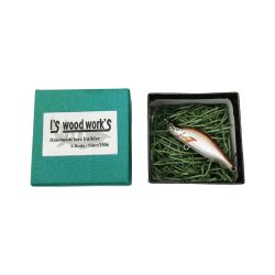 〇〇 I's wood work's アイズウッドワークス 葉月 ハヅキ ルアー ミノー 45S 未使用品 Sランク