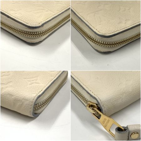  LOUIS VUITTON ルイヴィトン モノグラム アンプラント ジッピーウォレット  ラウンドファスナー長財布 M60546 ホワイト