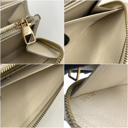  LOUIS VUITTON ルイヴィトン モノグラム アンプラント ジッピーウォレット  ラウンドファスナー長財布 M60546 ホワイト
