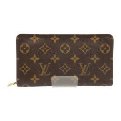 〇〇 LOUIS VUITTON ルイヴィトン モノグラム ポルトモネ ジップ ラウンドファスナー長財布  M61727 ブラウン Bランク