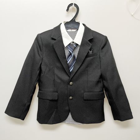  SAMURAI BLUE キッズ フォーマルスーツ 男の子 サッカー日本代表 120cm ブラック