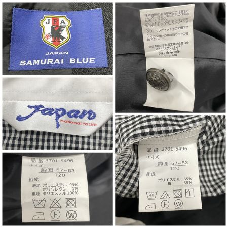  SAMURAI BLUE キッズ フォーマルスーツ 男の子 サッカー日本代表 120cm ブラック
