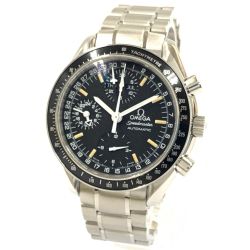 〇〇 OMEGA オメガ スピードマスター マーク40 コスモス トリプルカレンダー 自動巻き 腕時計 3520.50 シルバー x ブラック OH済み Bランク