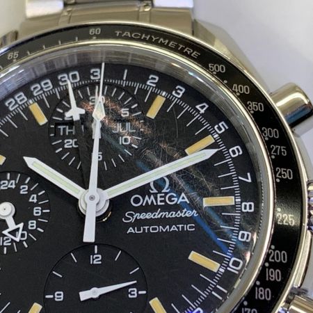  OMEGA オメガ スピードマスター マーク40 コスモス トリプルカレンダー 自動巻き 腕時計 3520.50 シルバー x ブラック OH済み