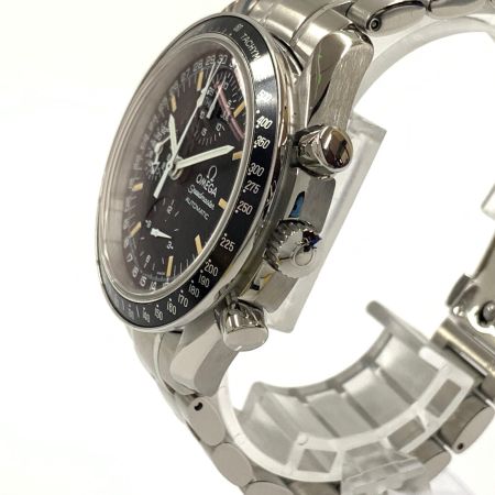  OMEGA オメガ スピードマスター マーク40 コスモス トリプルカレンダー 自動巻き 腕時計 3520.50 シルバー x ブラック OH済み