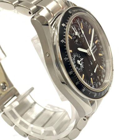  OMEGA オメガ スピードマスター マーク40 コスモス トリプルカレンダー 自動巻き 腕時計 3520.50 シルバー x ブラック OH済み