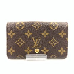 〇〇 LOUIS VUITTON ルイヴィトン モノグラム ポルト モネ ビエ トレゾール 二つ折り財布 M61730 ブラウン Cランク