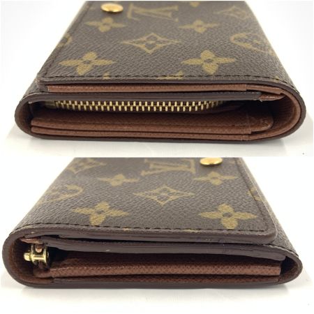  LOUIS VUITTON ルイヴィトン モノグラム ポルト モネ ビエ トレゾール 二つ折り財布 M61730 ブラウン