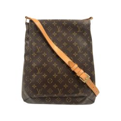 〇〇 LOUIS VUITTON ルイヴィトン モノグラム ミュゼット ショルダーバッグ M51256 ブラウン Bランク