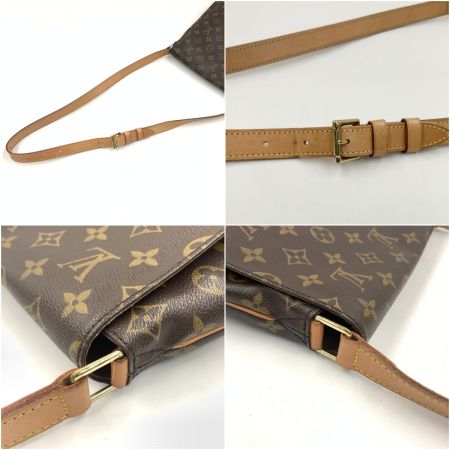  LOUIS VUITTON ルイヴィトン モノグラム ミュゼット ショルダーバッグ M51256 ブラウン