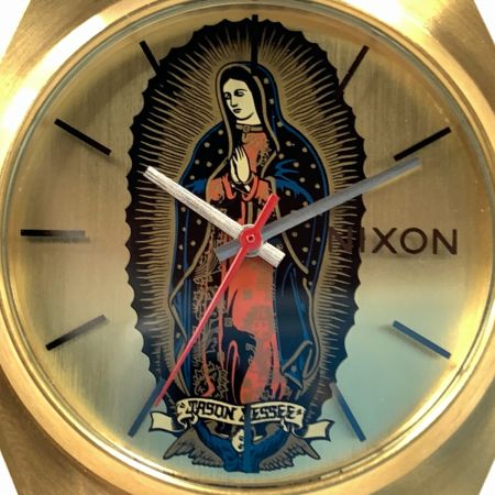 NIXON ニクソン SANTA CRUZ サンタクルーズ コラボ タイムテラー 腕時計 ゴールド