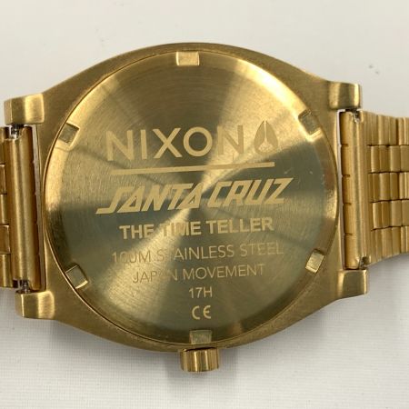  NIXON ニクソン SANTA CRUZ サンタクルーズ コラボ タイムテラー 腕時計 ゴールド