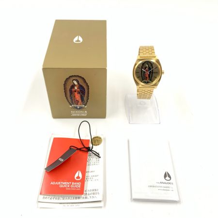  NIXON ニクソン SANTA CRUZ サンタクルーズ コラボ タイムテラー 腕時計 ゴールド