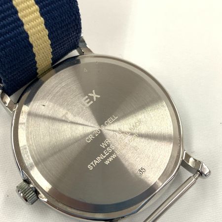  TIMEX タイメックス CR2016 CELLウィークエンダー セントラルパーク クォーツ 腕時計 ナイロンベルト ブルー x ベージュ