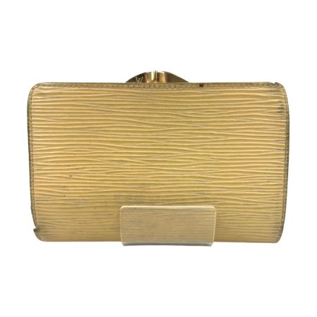  LOUIS VUITTON ルイヴィトン ポルトモネビエ ヴィエノワ エピ  二つ折り財布 M63249 イエロー 現状渡し ジャンク品