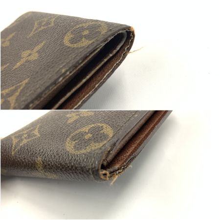  LOUIS VUITTON ルイヴィトン モノグラム ポルトフォイユ マルコ 二つ折り短財布  M61669 ブラウン 現状渡し ジャンク品