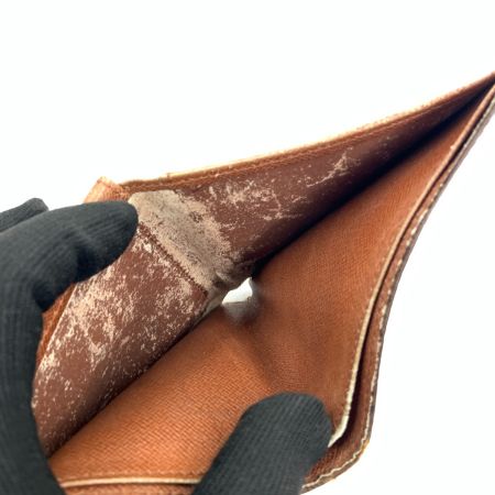  LOUIS VUITTON ルイヴィトン モノグラム ポルトフォイユ マルコ 二つ折り短財布  M61669 ブラウン 現状渡し ジャンク品